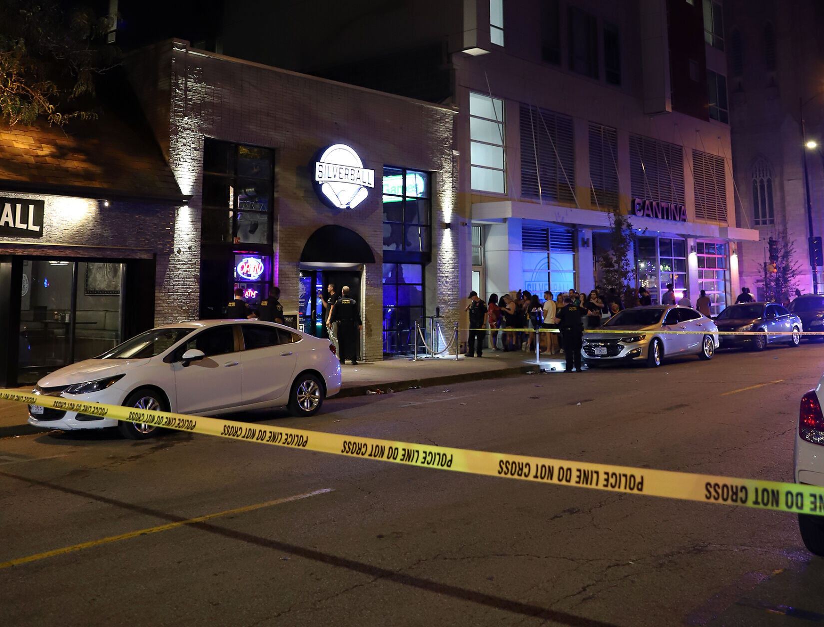 Police cordon off the 100 block of S. Ninth St.